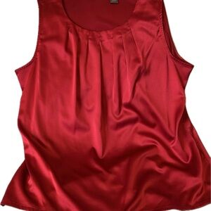 Chico's Vibrant Red Satin Blouse
